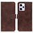 Coque Portefeuille Livre Cuir Etui Clapet K07Z pour Xiaomi Redmi Note 12 Explorer Marron