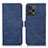 Coque Portefeuille Livre Cuir Etui Clapet K07Z pour Xiaomi Redmi Note 12 Turbo 5G Bleu