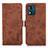 Coque Portefeuille Livre Cuir Etui Clapet K08Z pour Motorola Moto E13 Marron