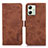 Coque Portefeuille Livre Cuir Etui Clapet K08Z pour Motorola Moto G54 5G Marron