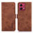 Coque Portefeuille Livre Cuir Etui Clapet K08Z pour Motorola Moto G84 5G Marron