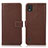 Coque Portefeuille Livre Cuir Etui Clapet K08Z pour Nokia C2 2nd Edition Marron