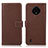 Coque Portefeuille Livre Cuir Etui Clapet K08Z pour Nokia C200 Marron