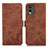 Coque Portefeuille Livre Cuir Etui Clapet K08Z pour Nokia C210 Marron