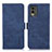 Coque Portefeuille Livre Cuir Etui Clapet K08Z pour Nokia C32 Bleu