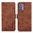 Coque Portefeuille Livre Cuir Etui Clapet K08Z pour Nokia G42 5G Marron