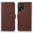 Coque Portefeuille Livre Cuir Etui Clapet K08Z pour Oppo A16 Marron