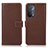 Coque Portefeuille Livre Cuir Etui Clapet K08Z pour Oppo A54 5G Marron