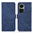 Coque Portefeuille Livre Cuir Etui Clapet K08Z pour Oppo Reno10 5G Bleu