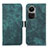 Coque Portefeuille Livre Cuir Etui Clapet K08Z pour Oppo Reno10 Pro 5G Vert