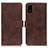 Coque Portefeuille Livre Cuir Etui Clapet K08Z pour Sharp Aquos wish Marron