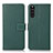 Coque Portefeuille Livre Cuir Etui Clapet K08Z pour Sony Xperia 10 III SO-52B Vert