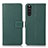 Coque Portefeuille Livre Cuir Etui Clapet K08Z pour Sony Xperia 10 III SOG04 Vert