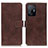 Coque Portefeuille Livre Cuir Etui Clapet K08Z pour Xiaomi Mi 11T 5G Marron