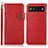 Coque Portefeuille Livre Cuir Etui Clapet K09Z pour Google Pixel 6a 5G Rouge