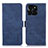 Coque Portefeuille Livre Cuir Etui Clapet K09Z pour Huawei Honor X6a Bleu