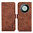 Coque Portefeuille Livre Cuir Etui Clapet K09Z pour Huawei Mate 60 Pro+ Plus Marron