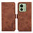 Coque Portefeuille Livre Cuir Etui Clapet K09Z pour Motorola Moto Edge 40 5G Marron