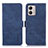 Coque Portefeuille Livre Cuir Etui Clapet K09Z pour Motorola Moto G53 5G Bleu