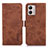 Coque Portefeuille Livre Cuir Etui Clapet K09Z pour Motorola Moto G53j 5G Marron