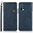 Coque Portefeuille Livre Cuir Etui Clapet K09Z pour OnePlus Nord CE 5G Bleu