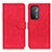 Coque Portefeuille Livre Cuir Etui Clapet K09Z pour Oppo A54 5G Rouge