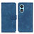 Coque Portefeuille Livre Cuir Etui Clapet K09Z pour Oppo A58x 5G Bleu