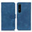 Coque Portefeuille Livre Cuir Etui Clapet K09Z pour Sony Xperia 1 IV Bleu