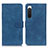 Coque Portefeuille Livre Cuir Etui Clapet K09Z pour Sony Xperia 10 IV SO-52C Bleu