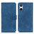 Coque Portefeuille Livre Cuir Etui Clapet K09Z pour Sony Xperia 5 V Bleu