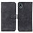 Coque Portefeuille Livre Cuir Etui Clapet K09Z pour Sony Xperia Ace III SO-53C Noir