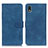 Coque Portefeuille Livre Cuir Etui Clapet K09Z pour Sony Xperia Ace III SOG08 Bleu