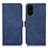 Coque Portefeuille Livre Cuir Etui Clapet K09Z pour Xiaomi Poco C65 Bleu