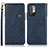 Coque Portefeuille Livre Cuir Etui Clapet K09Z pour Xiaomi Redmi Note 10T 5G Bleu