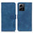 Coque Portefeuille Livre Cuir Etui Clapet K09Z pour Xiaomi Redmi Note 12 4G Bleu