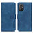 Coque Portefeuille Livre Cuir Etui Clapet K09Z pour Xiaomi Redmi Note 12R Pro 5G Bleu