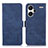 Coque Portefeuille Livre Cuir Etui Clapet K09Z pour Xiaomi Redmi Note 13 Pro+ Plus 5G Bleu