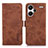 Coque Portefeuille Livre Cuir Etui Clapet K09Z pour Xiaomi Redmi Note 13 Pro+ Plus 5G Marron