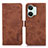 Coque Portefeuille Livre Cuir Etui Clapet K10Z pour OnePlus Ace 2V 5G Marron