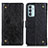 Coque Portefeuille Livre Cuir Etui Clapet KZ06 pour Samsung Galaxy F23 5G Noir