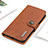 Coque Portefeuille Livre Cuir Etui Clapet KZ2 pour Google Pixel 6 Pro 5G Marron