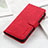Coque Portefeuille Livre Cuir Etui Clapet KZ3 pour Google Pixel 6a 5G Rouge