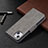 Coque Portefeuille Livre Cuir Etui Clapet L01 pour Apple iPhone 13 Gris Petit