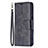 Coque Portefeuille Livre Cuir Etui Clapet L01 pour Apple iPhone 13 Noir Petit