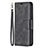 Coque Portefeuille Livre Cuir Etui Clapet L01 pour Apple iPhone 13 Pro Max Noir Petit