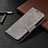 Coque Portefeuille Livre Cuir Etui Clapet L01 pour Apple iPhone 14 Pro Max Gris Fonce Petit