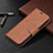 Coque Portefeuille Livre Cuir Etui Clapet L01 pour Apple iPhone 14 Pro Max Marron Petit