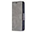 Coque Portefeuille Livre Cuir Etui Clapet L01 pour Apple iPhone 15 Gris Petit