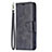 Coque Portefeuille Livre Cuir Etui Clapet L01 pour Apple iPhone 15 Noir Petit