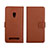 Coque Portefeuille Livre Cuir Etui Clapet L01 pour Asus Zenfone 5 Marron